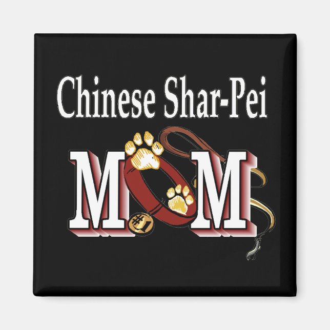 Kinesiska Shar-pei-mammagåvor Magnet (Framsidan)