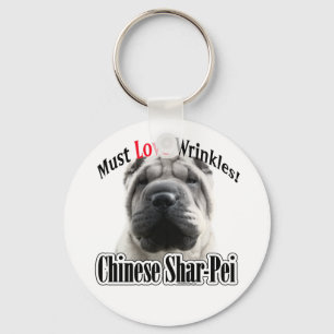 Kinesiska Shar-Pei måste älska rynkar Nyckelring