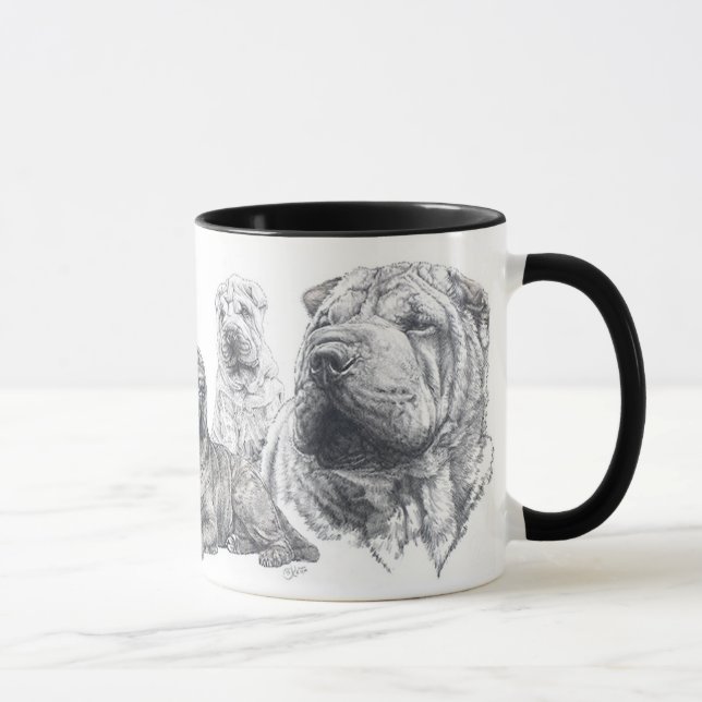 Kinesiska Shar Pei Mugg (Höger)