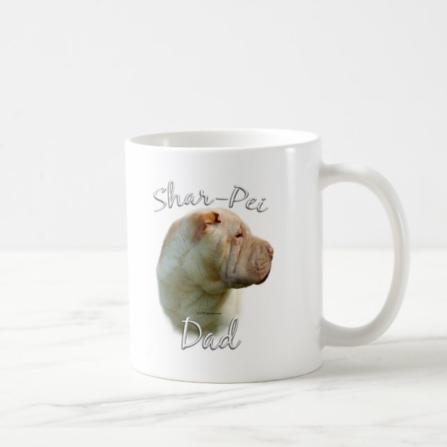 Kinesiska Shar-Pei Pappa 2 Kaffemugg (Höger)