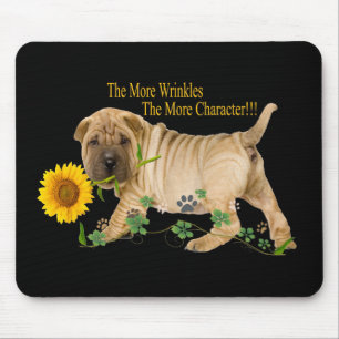 Kinesiska Shar-Pei rynkar gåvor Musmatta
