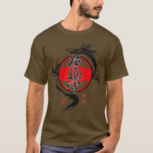 Kinesiska tecken Kinesisk kalligrafi Bläck-pensel  T Shirt