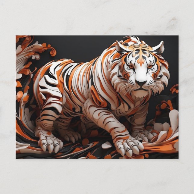 Kinesiska tigersjöar vykort (Framsida)