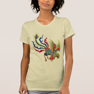 Kinesiska Tupp Art T Shirt