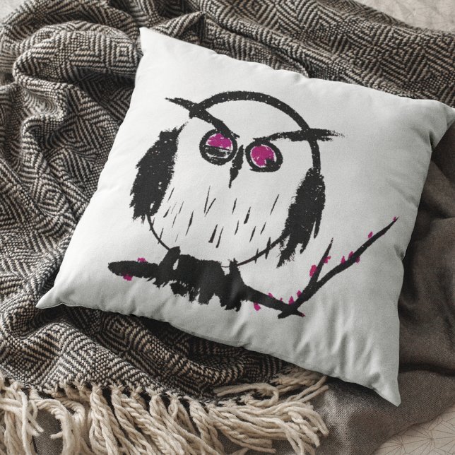 Kinesiska Uggla - Pillow Kudde (Skapare uppladdad)
