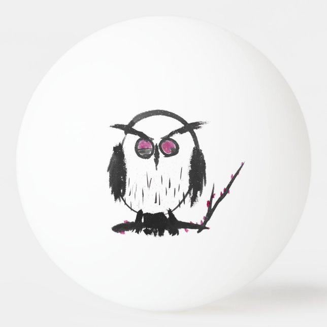 Kinesiska Uggla Pingisboll (Framsidan)