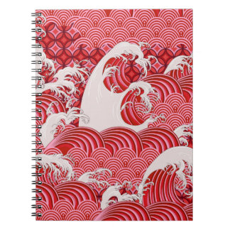 Kinesiska Vågar: Dekorativt sjölöst Stil. Anteckningsbok