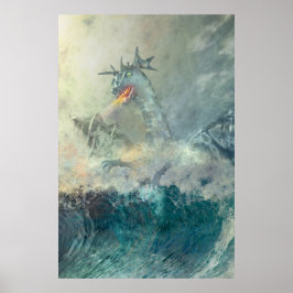 Kinesiska Vatten Dragon Poster