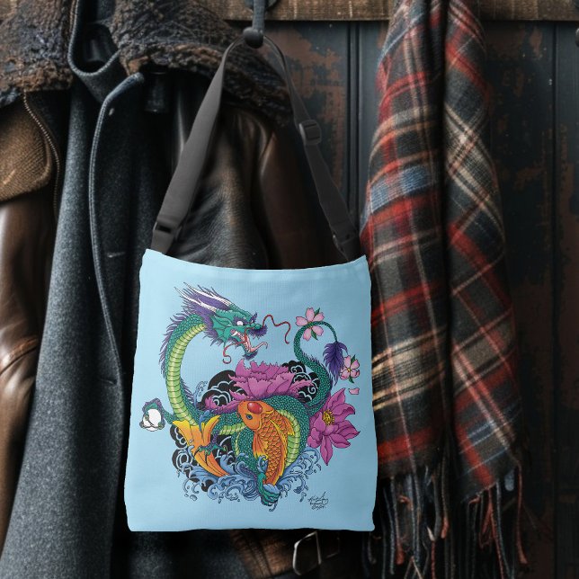 Kinesiska Vatten-drakfiskar Axelväska (Skapare uppladdad)