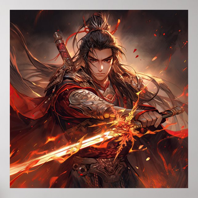 Kinesiska Warrior Poster (Framsidan)
