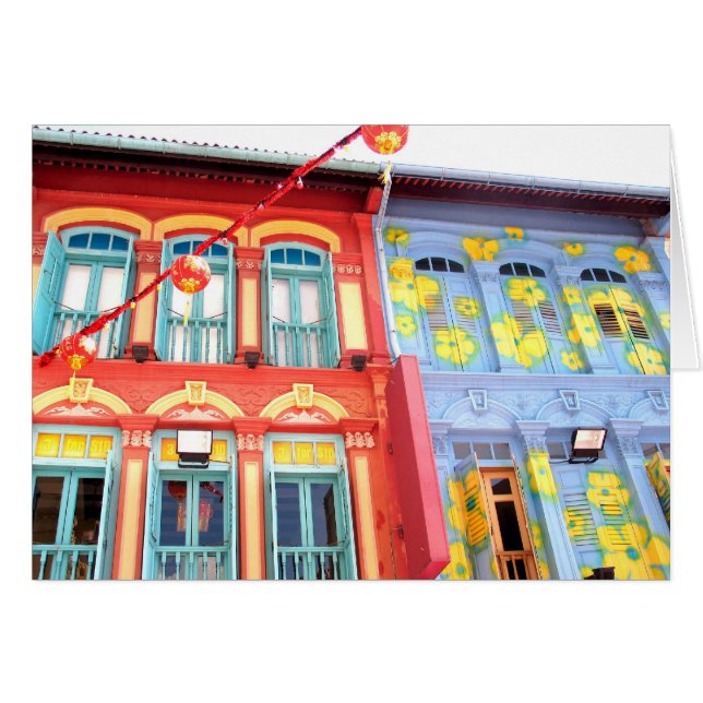 Kinesiska Windows Hälsningskort (Framsidan Horizontal)