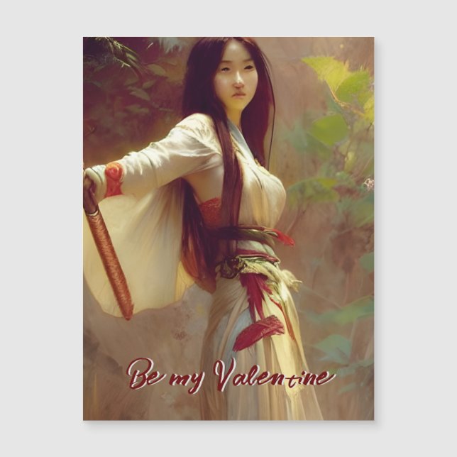 Kinesiska Wuxia Fighter Martial Arts Valentine (Framsida)