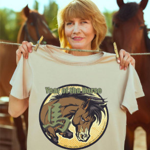 Kinesiska Zodiac "Horse" T-Shirt