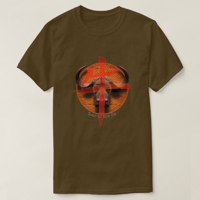 Kinesiska Zodiac "Ox" T Shirt (Design framsida)