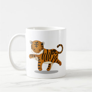 Kinesiska Zodiac Tiger Cute Astrology-tecken Kaffemugg