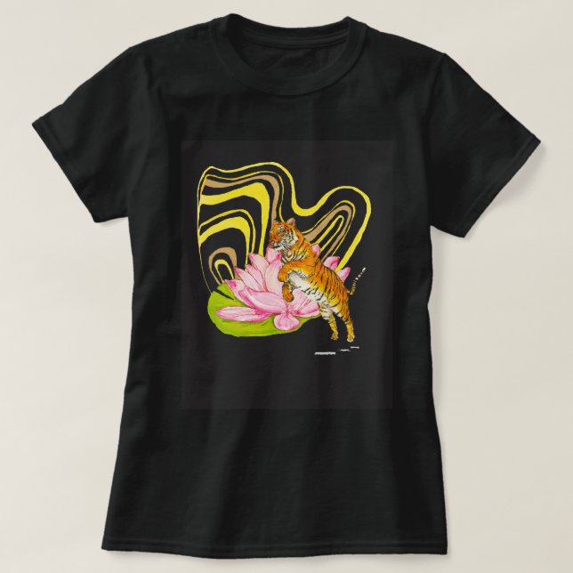 Kinesiska Zodiac Tiger Women T-shirt (Design framsida)