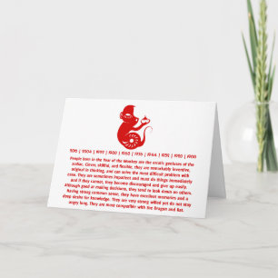 KINESISKA ZODIACEN KLIPPUT KILLAPE ILLUSTATION HELGKORT