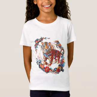 Kinesiska zodiacs - dekorativ tiggare med Blommigt T Shirt