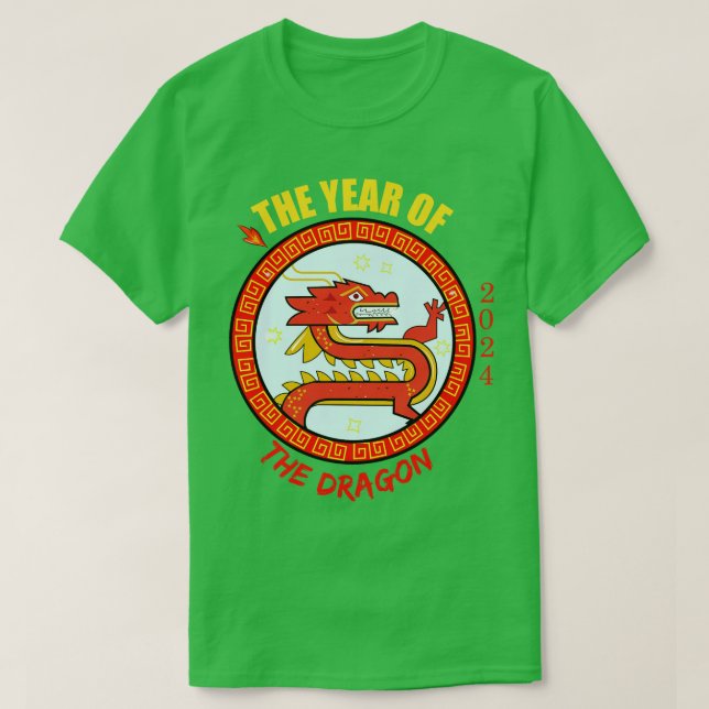 Kinesiskt år 2024 t shirt (Design framsida)