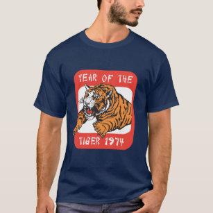Kinesiskt år av de mörka T-tröja för tiger 1974 Tee