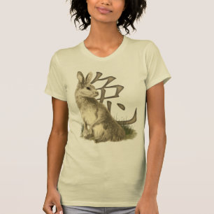 Kinesiskt år av kaninen tee shirt
