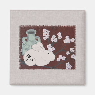 Kinesiskt år av kaninmagneten magnet