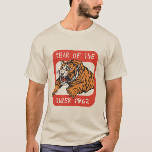 Kinesiskt år av T-tröja för tiger 1962 Tee