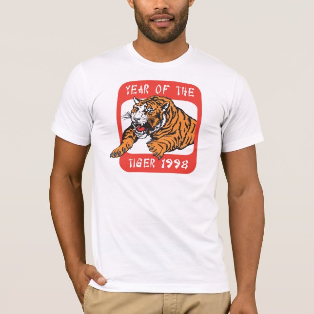 Kinesiskt år av T-tröja för tiger 1998 Tee (Framsida)