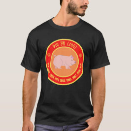 Kinesiskt Astrology Gris-tecken T Shirt