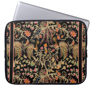Kinesiskt blommönster med vackra fåglar laptop fodral