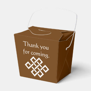 Kinesiskt element i Chocolate Favor Box Presentaskar