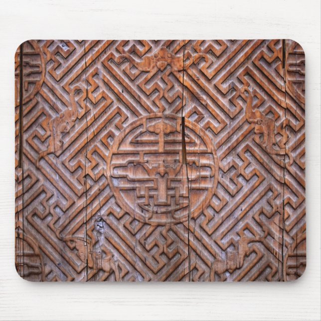 kinesiskt forntida trä musmatta (Framsidan)