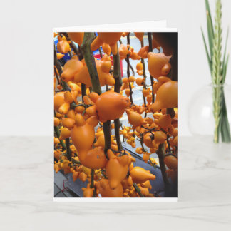 Kinesiskt hälsningkort för nytt år. Kung Hei tjock Helgkort