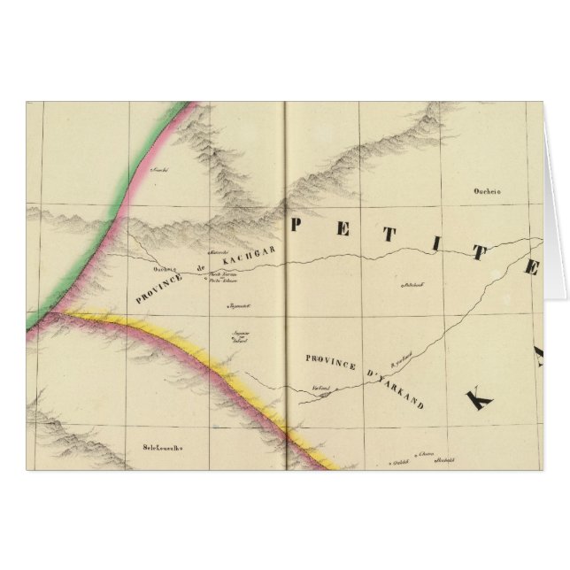 Kinesiskt imperium, Asien 55 Hälsningskort (Framsidan Horizontal)