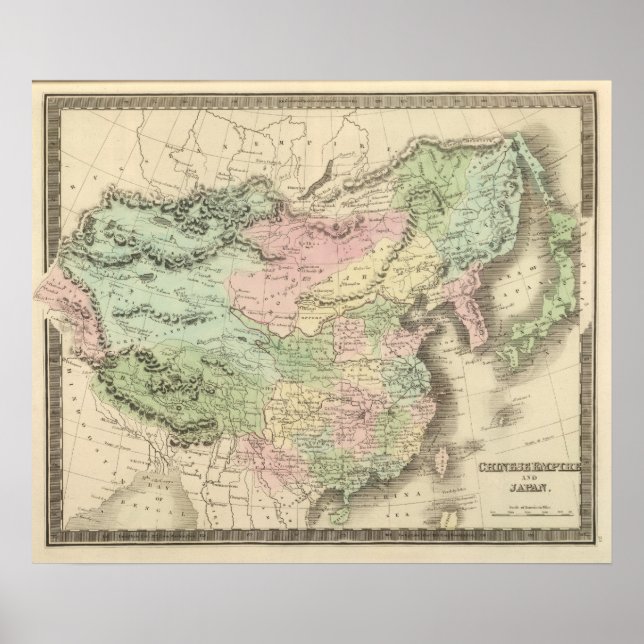 Kinesiskt imperium och Japan Poster (Framsidan)