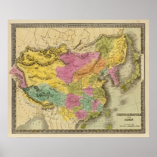 Kinesiskt imperium och Japan Poster (Framsidan)
