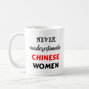 Kinesiskt kvinnokaffe mugg