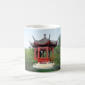 Kinesiskt läderhus kaffemugg