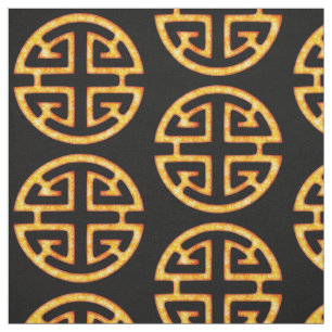 Kinesiskt Lu-symbol Tyg