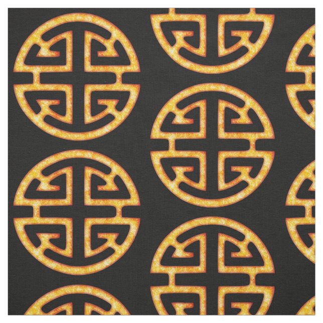 Kinesiskt Lu-symbol Tyg (Provkarta)