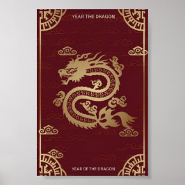 Kinesiskt Lunar nyår i draken Poster