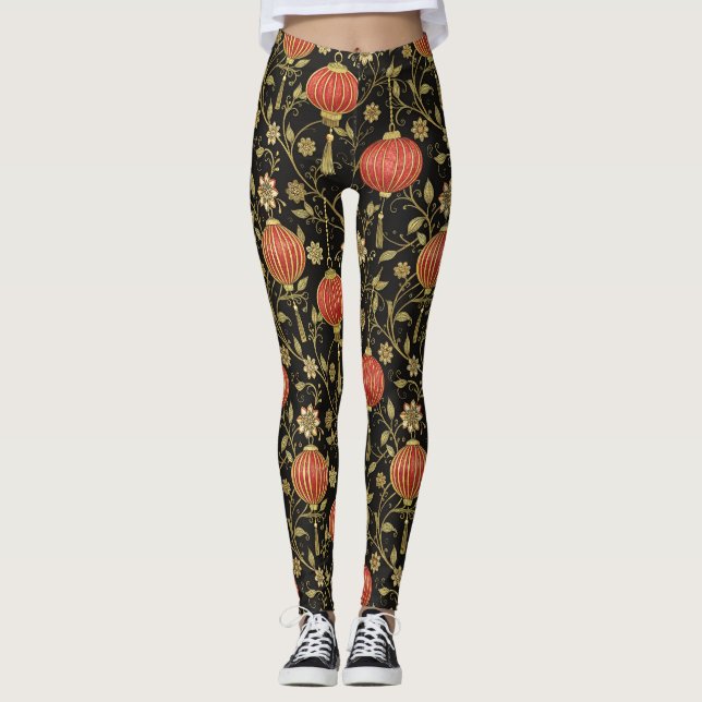 Kinesiskt lyktafestival (2) leggings (Framsida)
