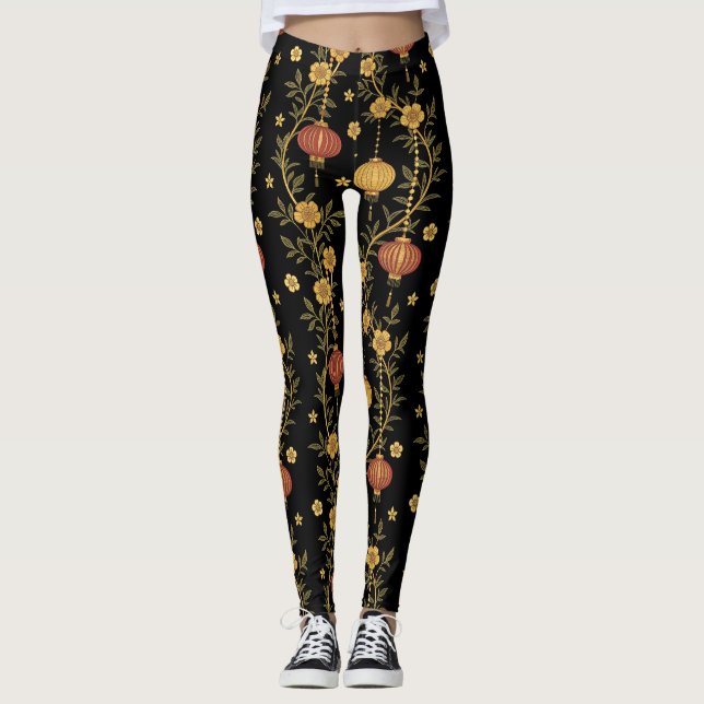 Kinesiskt lyktafestival (4) leggings (Framsida)
