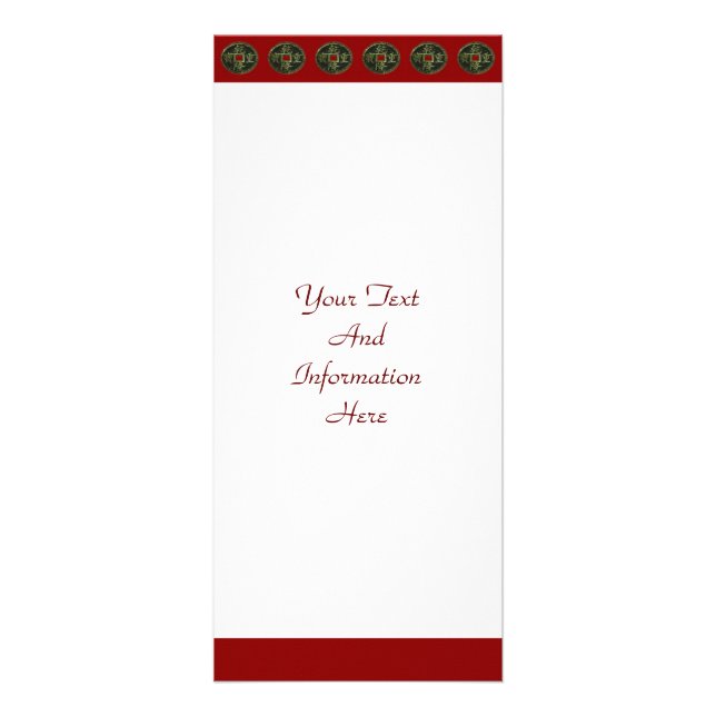 Kinesiskt Mynt-rackkort Reklamkort (Framsidan)