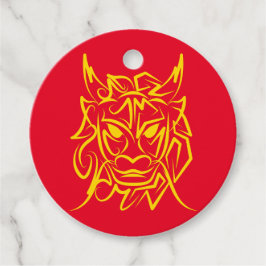 Kinesiskt nyår 2024, 4722 drakår gåvor etiketter