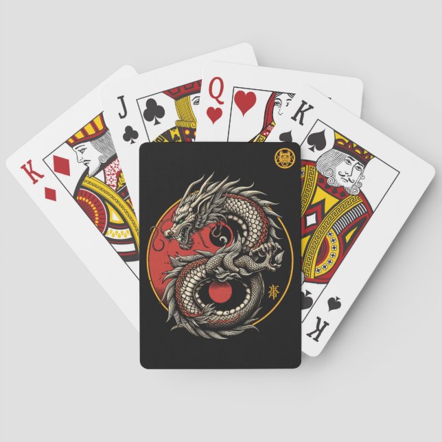 Kinesiskt nyår 2024, Dragon, Dragens år Casinokort (Baksidan)