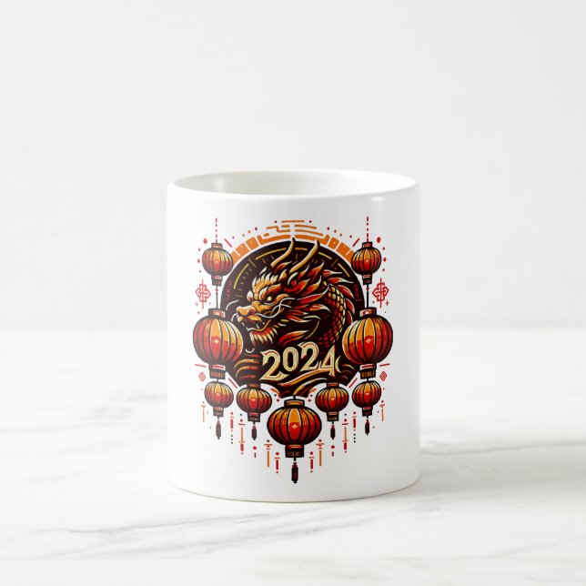 kinesiskt nyår 2024 kaffemugg (Center)