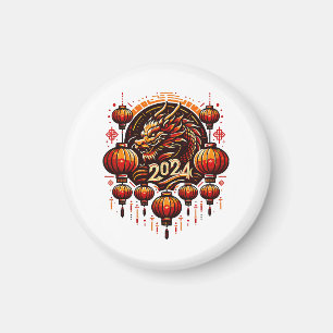 kinesiskt nyår 2024 magnet