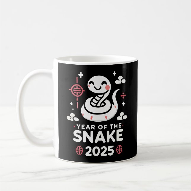 Kinesiskt nyår 2025 Året för orm Kaffemugg (Vänster)