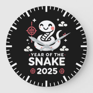 Kinesiskt nyår 2025 Året för orm Stor Klocka